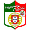 Camping car Portugal - 15x11,2cm - Sticker/autocollant