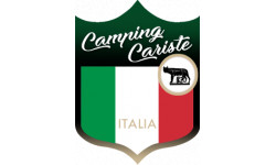 Campingcariste Italie - 15x11,2cm - Sticker/autocollant
