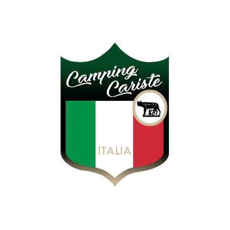 Campingcariste Italie - 15x11,2cm - Sticker/autocollant