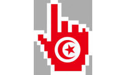 Autocollants : curseur main Tunisienne