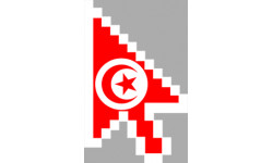 Autocollants : curseur fleche Tunisien