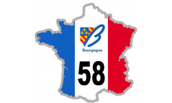 Autocollants : FRANCE 58