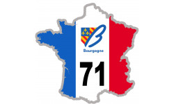 Autocollants : FRANCE 71