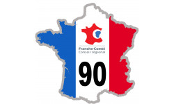 Autocollants : FRANCE 90 Région Franche Comté