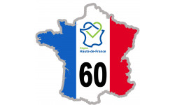Autocollants : 60 France région Hauts-de-France