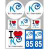 Ile de Noirmoutier - KIT 8 pièces - Sticker/autocollant