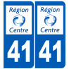 numéro immatriculation 41 région - Sticker/autocollant