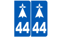 immatriculation 44 hermine (Loire-Atlantique) - Sticker/autocollant