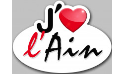 j'aime l'Ain (15x11cm) - Sticker/autocollant