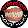 Mamy mord (10x10cm) - Sticker/autocollant