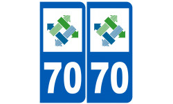 numéro immatriculation 70 (Haute-Saône) - Sticker/autocollant