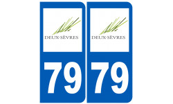 numéro immatriculation 79 (Deux-Sèvres) - Sticker/autocollant