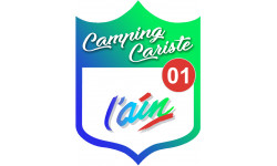 Camping car l'Ain 01 - 10x7.5cm - Sticker/autocollant