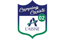 Camping car Pyrénées l'Aisne 02 - 15x11.2cm - Sticker/autocollant