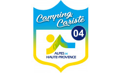 Camping car Alpes de Haute-Provence 04 - 10x7.5cm - Sticker/autocollan