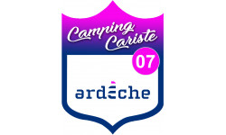 Camping car Ardèche 07 - 20x15cm - Sticker/autocollant