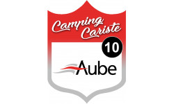 Camping car Aube 10 - 10x7.5cm - Sticker/autocollant