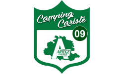 Camping car Ariège 09 - 20x15cm - Sticker/autocollant