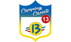 Camping car Rhône 13 - 15x11.2cm - Sticker/autocollant