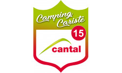Camping car Cantal 15 - 15x11.2cm - Sticker/autocollant