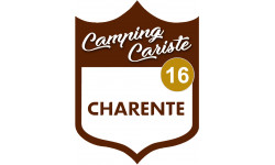 Camping car Charente 16 - 15x11.2cm - Sticker/autocollant