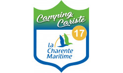 Camping car Charente Maritime 17 - 10x7.5cm - Sticker/autocollant