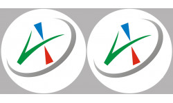 Département de L'Allier 03  - 2 autocollants logo - Sticker/autocolla