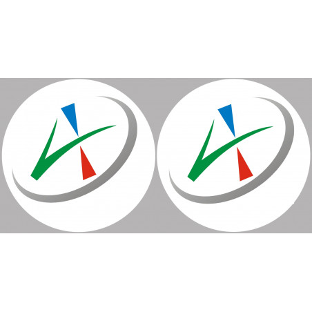 Allier 03 - 2fois 10cm - Sticker/autocollant