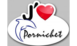 j'aime Pornichet - Sticker/autocollant
