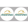 Département Ardennes 08  - 2 autocollants logo - Sticker/autocollant