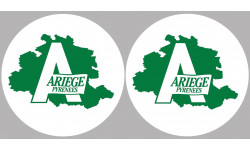 Département Ariège 09  - 2 logos de 10cm - Sticker/autocollant