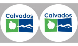 Département Calvados 14  - 2 logos - 10cm - Sticker/autocollant