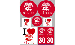 Nîmes (8 autocollants variés) - Sticker/autocollant