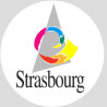 Logo de la ville de Strasbourg - 15cm - Sticker/autocollant