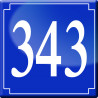 numéroderue343 classique (10cm) - Sticker/autocollant