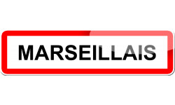 Marseillais - 15x4 cm - Sticker/autocollant