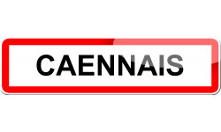 Caennais - 15x4 cm - Sticker/autocollant