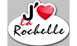 j'aime la Rochelle - 15x11cm - Sticker/autocollant