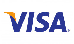 Paiement par carte Visa accepté - 20x12.3cm - Sticker/autocollant