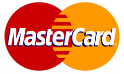 Paiement par carte MasterCard accepté - 20x12.3cm - Sticker/autocolla