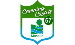 Camping car Moselle 57 - 10x7.5cm - Sticker/autocollant