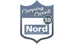 Camping car nord 59 - 15x11.2cm - Sticker/autocollant