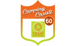Camping car Oise 60 - 10x7.5cm - Sticker/autocollant