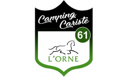Camping car l'Orne 61 - 10x7.5cm - Sticker/autocollant