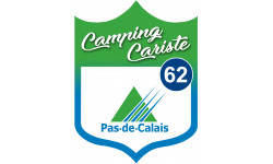 Camping car Pas de calais 62 - 15x11.2cm - Sticker/autocollant