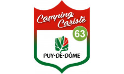 Camping car Puy de Dôme 63 - 10x7.5cm - Sticker/autocollant