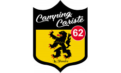 Camping car Flandre 62 - 20x15cm - Sticker/autocollant