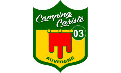 Camping car 03 l'Allier Auvergne - 10x7.5cm - Sticker/autocollant