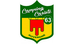Camping car 63 le Puy de Dôme Auvergne - 20x15cm - Sticker/autocollan