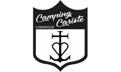 blason camping cariste Camargue - 10x.5cm - Sticker/autocollant